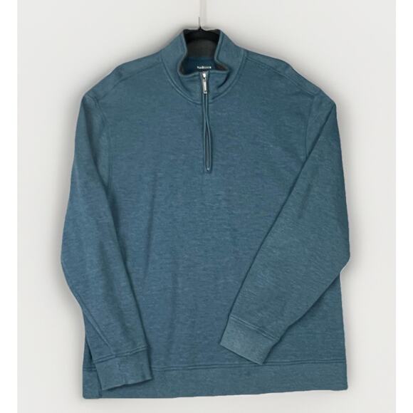 Van Heusen Other - Van Heusen Quarter 1/4 Zip Pullover Shirt Sweater Mens Sz 2XL Teal Green